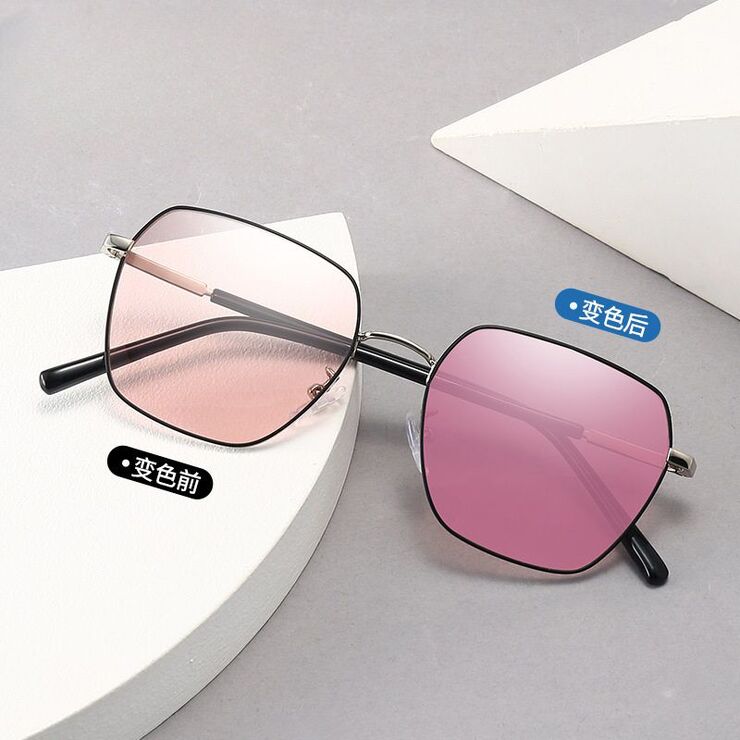 Photochromic glasses with blue light and UV protection 9651-2-GT