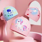 Шапочка для плавания силиконовая водонепроницаемая детская 550-YU