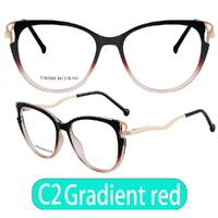 Combined frame (metal + TR90) or glasses with blue light protection, with spring hinges FA87055