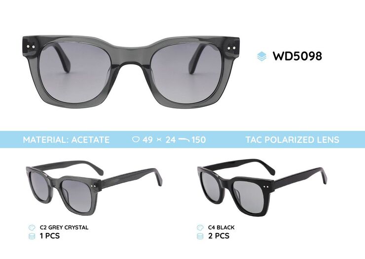 Acetate plastic frames polarized sunglasses WD5098