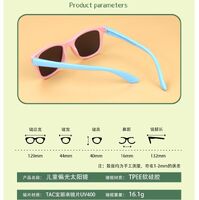 Polarized silicone sunglasses with UV400 protection for kids CT18010