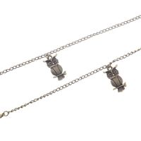 Металлическая нескользящая цепочка бронзового цвета, c совой, для очков и масок GL203