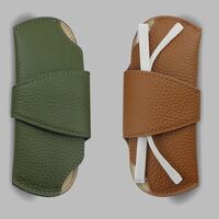 Футляр-чехол из натуральной кожи для очков с подкладкой из микрофибры ZY018