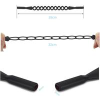 Шнурок-фиксатор для очков силиконовый 18 см, отверстие 3*4 мм