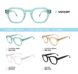 Plastic acetate eyeglasses frame WD1638P
