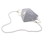 Металлическая цепочка с искусственным жемчугом для очков и масок GL1123