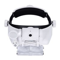Binocular magnifier with backlight, magnifying glass with head mount 81000GC-XX, magnification: 1,5X, 2X, 2,5X, 3X, 3,5X, 8X ... 15X