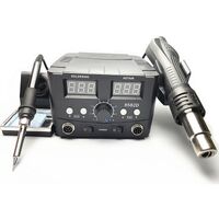 Паяльная станция 2 в 1, электрический паяльник + фен строительный (термофен) 8586-8582D