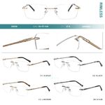 Оправа металлическая безободковая с флексом Big City 25608