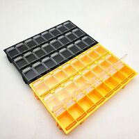 Plastic multi-compartment box, organizer for storing glasses accessories DHNTZK5B, 24 to 48 compartments