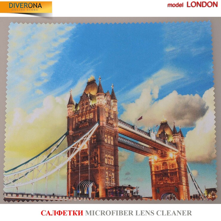 Салфетка для очков из материала микрофибра, плотный материал LODKA NOCH