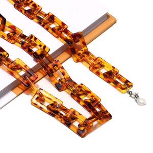 Glasses chain with leopard pattern GB104