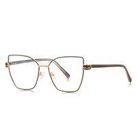 Metal + TR90 Blue Blocker glasses frame for women with UV and blue light protection lenses More FCS3145