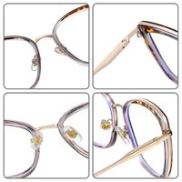 Combined frame (metal + TR90) or glasses with blue light protection, with spring hinges FA87260