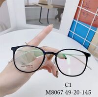 Hybrid frame, metal + TR90, with Blue Block coating SANTA M8067