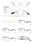 Metal frames for glasses with spring hinges Big City LF1602