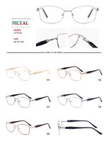 Metal frames for glasses with spring hinges Big City LF1602