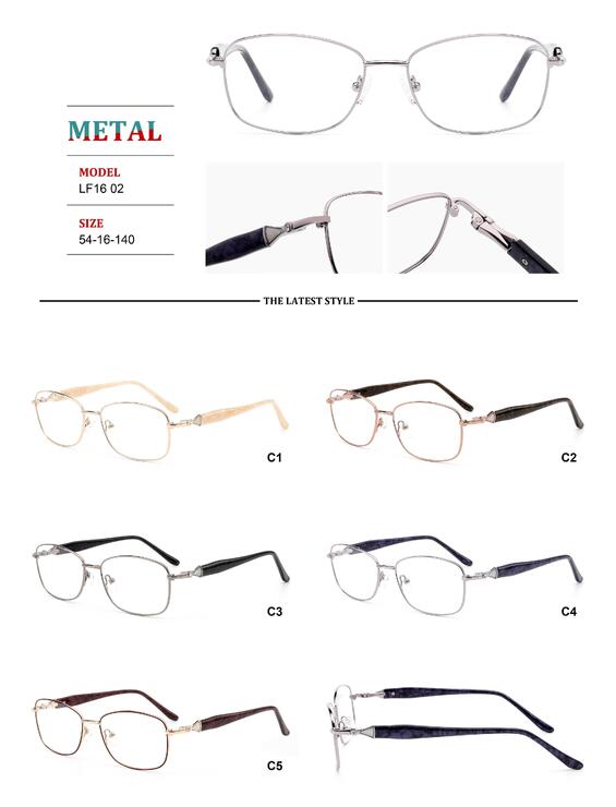 Metal frames for glasses with spring hinges Big City LF1602