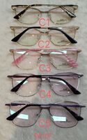 Metal frame for glasses with spring hinges 9810F