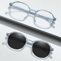 Photochromic plastic glasses with protection Blue Cut KY3121-2变色镜