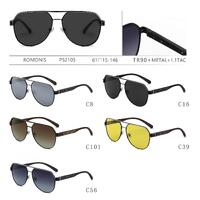 Солнцезащитные поляризационные металлические + TR90 мужские очки Romonis PS2105-R