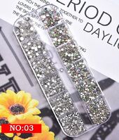 Набор страз с плоским дном для украшения оправ и очков, 13 видов комплектации