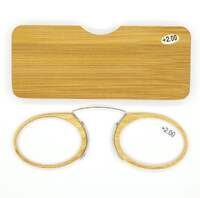 Очки-пенсне пластиковые TR90 для чтения с футляром 6009-竹子款, диоптрии от +1.00 до +3.50, РМЦ=62-64