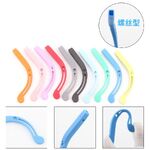 Наконечники на заушники силиконовые детские с винтовой фиксацией JT23-7, 65 мм (цена за пару)