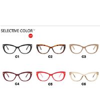 Plastic glasses with blue light protection for women 86045-7010-PN