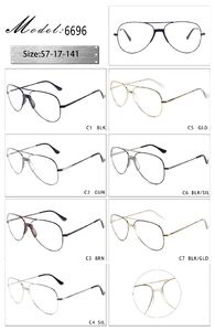 Оправа металлическая с мягким носоупором 6696-DA