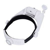 Binocular magnifier with backlight, magnifying glass with head mount 81000GC-XX, magnification: 1,5X, 2X, 2,5X, 3X, 3,5X, 8X ... 15X