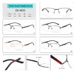 Nylor metal sport eyeglasses frame for men with 360° rotating spring hinges Big City DS-M35