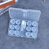 Мини-набор для мягких контактных линз + 6 контейнеров для хранения J1-6多副磨砂套装