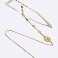 Металлическая нескользящая цепочка золотого цвета, для очков и масок GL1630