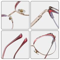 Combined frame (metal + TR90) or glasses with blue light protection, with spring hinges FA87269