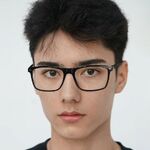 Plastic men's TR90 + metal frame for glasses with UV and Blue Ray Cut protection More LS218