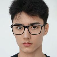 Оправа мужская пластиковая из материала TR90 + металл, линзы с защитой от ультрафиолета и синего света More LS218