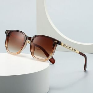 Plastic + metal retro square sunglasses for men Elit 6089-1-EL