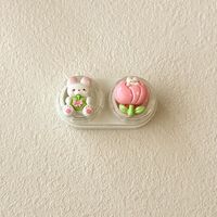 Mini soft contact lens kit retractable W-CT45草莓兔花