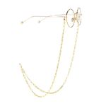 Gold-colored metal non-slip chain, for glasses and masks GL960