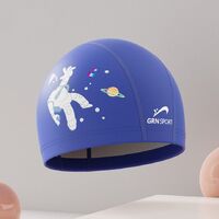 Polyvinylchloride waterproof swimming cap for kids 172-YU
