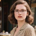 Plastic TR90 woman's frame for glasses with Blue Ray Cut protection More LS220