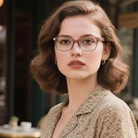 Plastic TR90 woman's frame for glasses with Blue Ray Cut protection More LS220