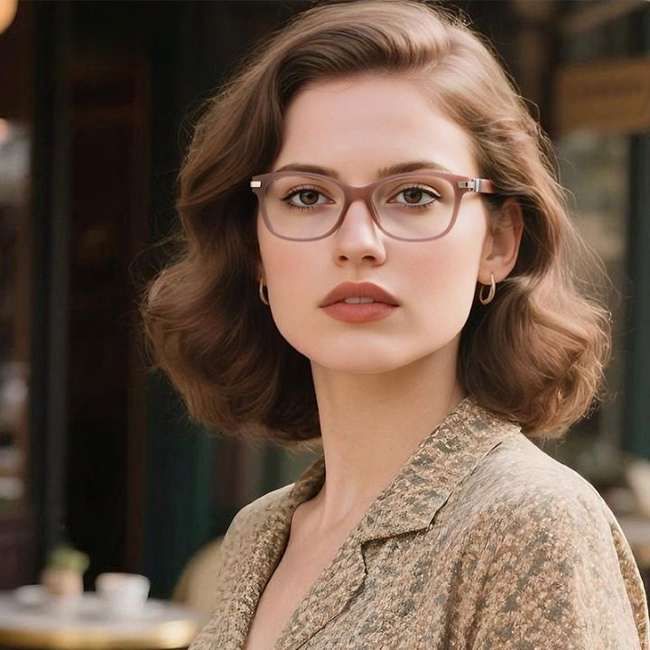 Plastic TR90 woman's frame for glasses with Blue Ray Cut protection More LS220