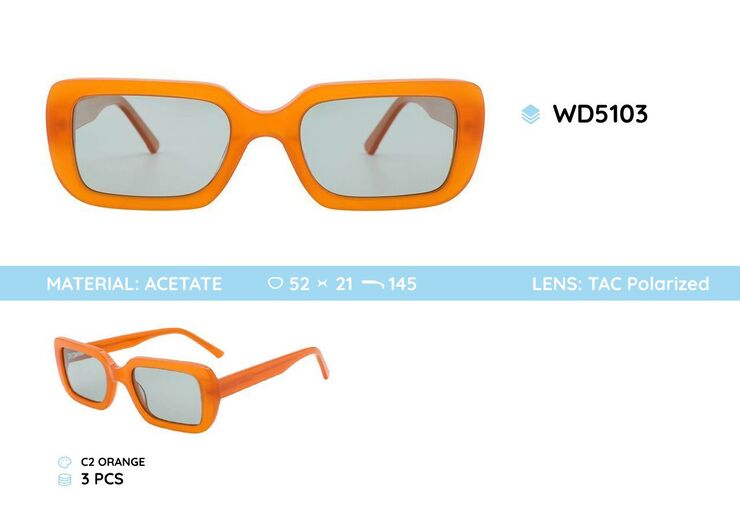 Plastic acetate frames polarized sunglasses WD5103