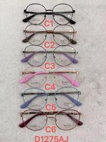 Metal frame for glasses with spring hinges Defile D1275AJ