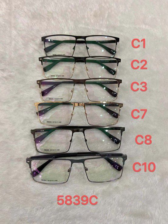 Metal frame for glasses for men 5839C