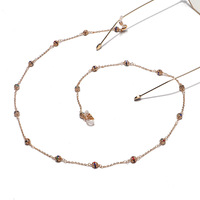 Pearl rhinestone glasses chain GL1227