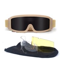 Очки защитные противоударные тактические +2 насадки 战术-阅兵套装