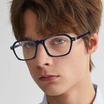Plastic men's TR90 + metal frame for glasses with UV and Blue Ray Cut protection More LS224